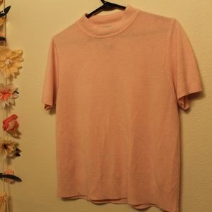 Sag Harbor Turtleneck Basic Short Sleeved Shirt